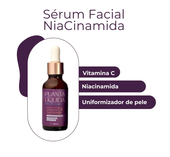 Sérum Clareador Niacinamida - 30 ml - Planta Líquida 