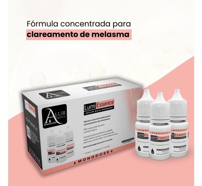 Sérum Lumiessence para Melasma - 3 unidades de 7ml - Alur Medical 