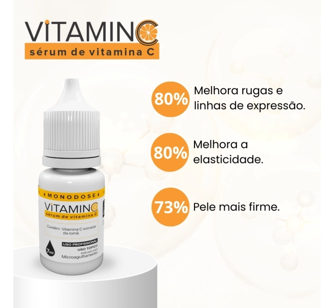 Sérum VitaminC Ação Antioxidante - 3 unidades de 7ml - Alur Medical 