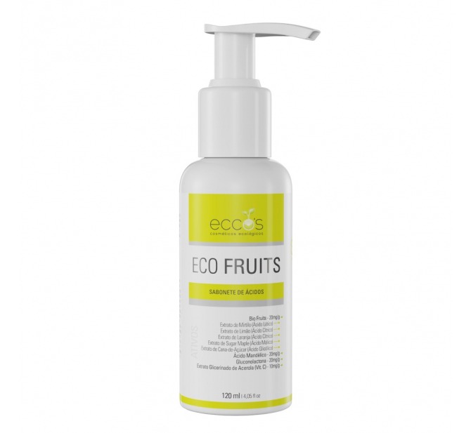 Eco Fruits - Sabonete Líquido de Ácidos - 120ml - Eccos Cosméticos