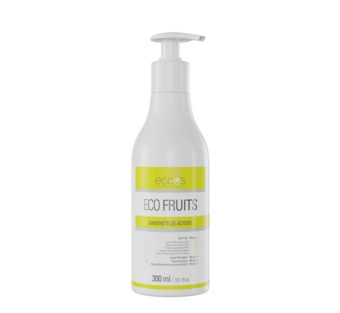 Sabonete Líquido de Ácidos Eco Fruits 300ml - Eccos Cosméticos