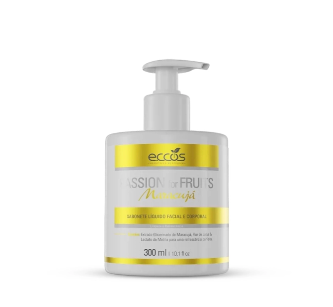 Sabonete Líquido Passion for Fruits Maracujá 300ml - Eccos Cosméticos
