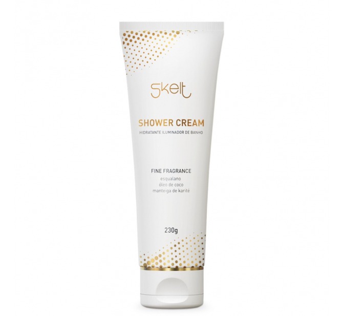 Shower Cream Hidratante Iluminador de Banho 230g - Skelt Cosmetics 
