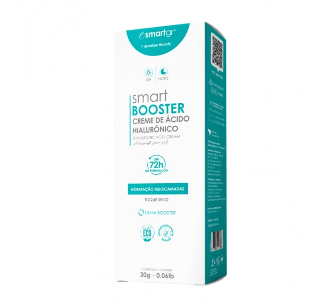 Smart Booster - Creme Anti-Idade com Ácido Hialurônico para Hidratação 30g - Smart GR
