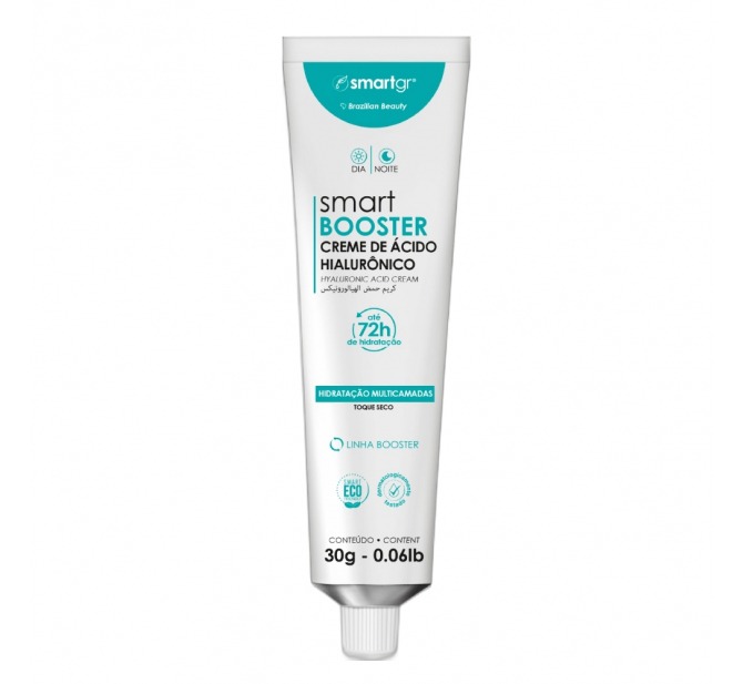 Smart Booster - Creme Anti-Idade com Ácido Hialurônico para Hidratação 30g - Smart GR