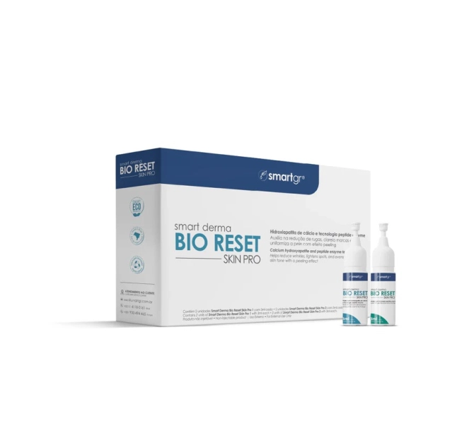 Smart Derma Bio Reset Skin Pro - Fluido Facial com Hidroxiapatita de Cálcio 4 unid. x 3ml – Smart GR