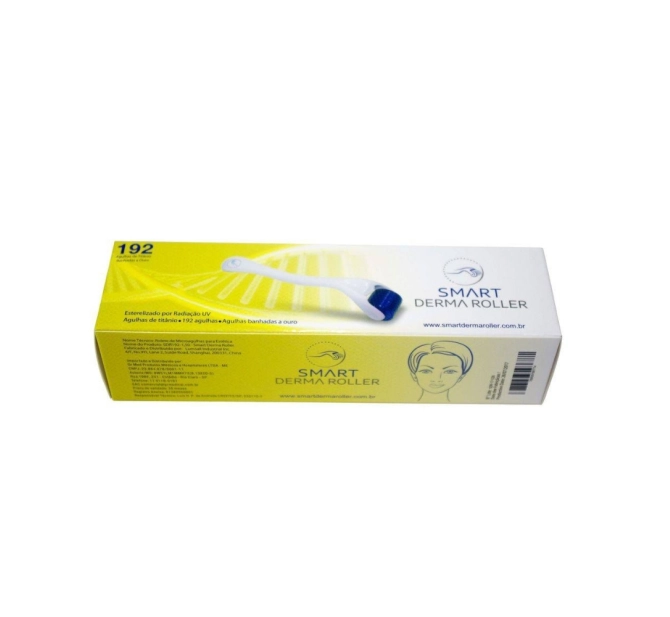 Smart Derma Roller 192 Agulhas Revestidas a Ouro SMARTGR - Aparelho Eletromédico