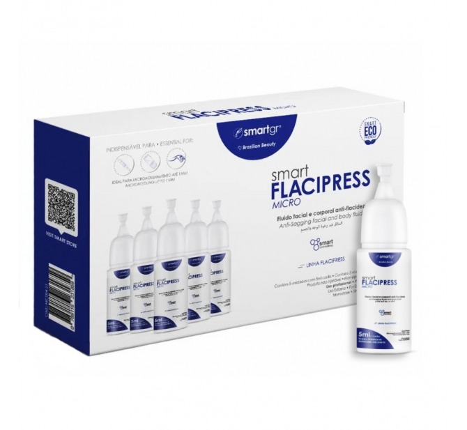 Smart Flacipress Micro - Flacidez Cutânea 5ml - 5 unidades - Smart GR