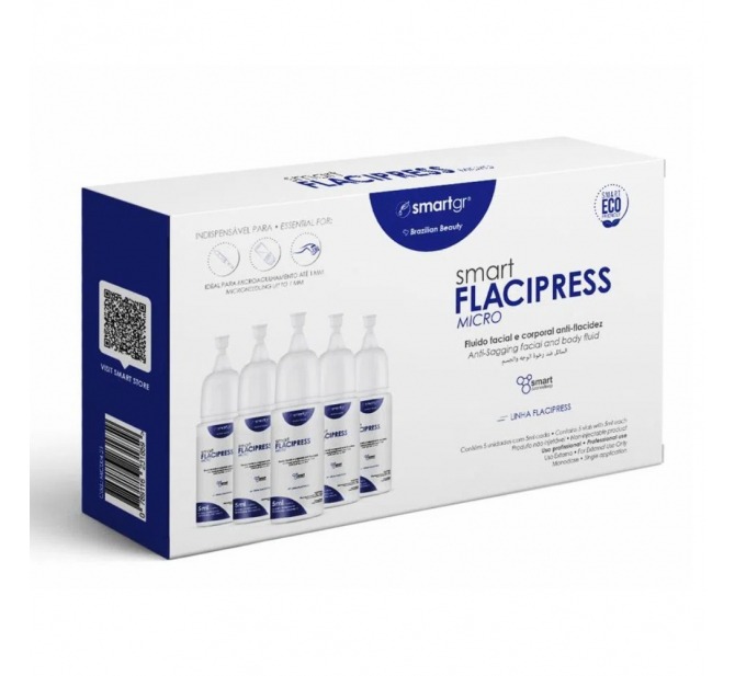Smart Flacipress Micro - Flacidez Cutânea 5ml - 5 unidades - Smart GR