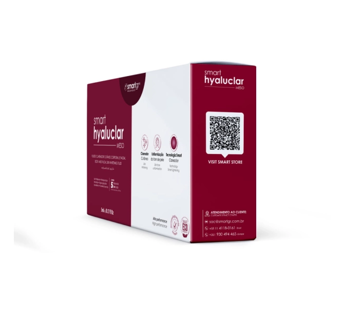 Smart Hyaluclar Meso - Fluido Clareador Cutâneo 5 ampolas de 5ml - Smart GR