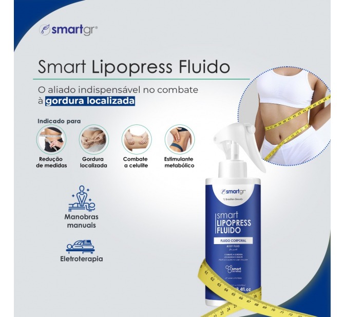 Smart Lipopress Fluido para Gordura Localizada 250 ml - Smart GR