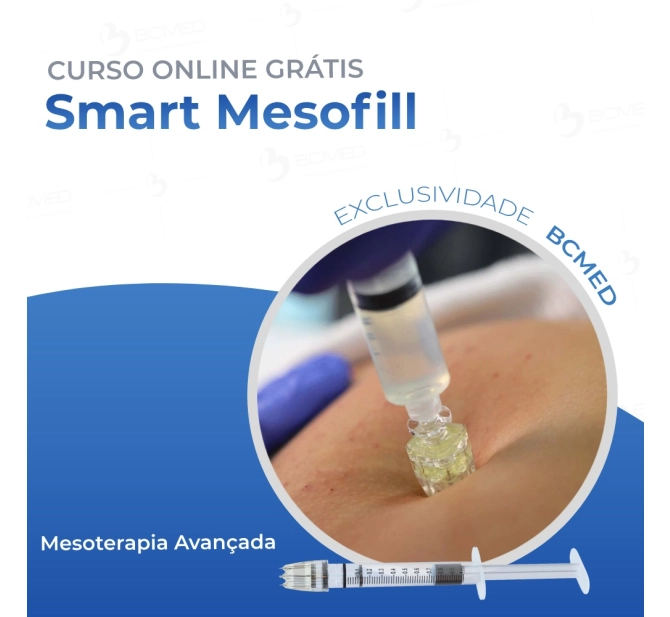 Smart Mesofill 1,5 mm - Cartucho com 5 microagulhas 32 g - Caixa com 20 Unidades - Smart GR 