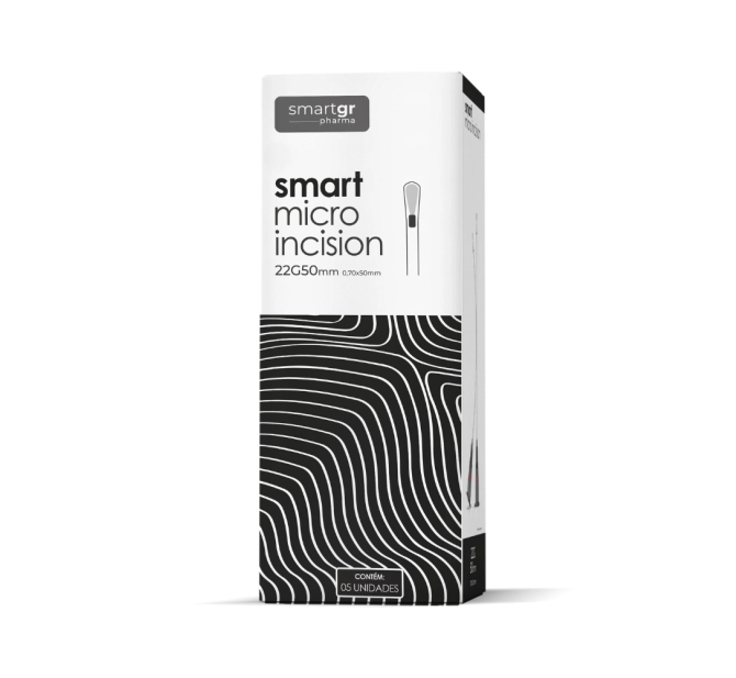 Smart Micro Cânula SC22G/70mm- Caixa com 10 Unidades - Smart GR