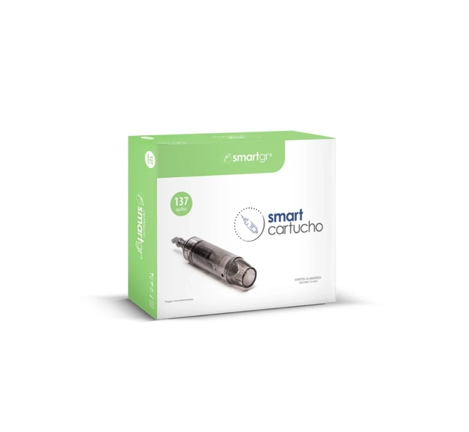 Smart Pen + 2 Cartuchos de 137 Agulhas + GHK-Cu de Brinde - Smart GR