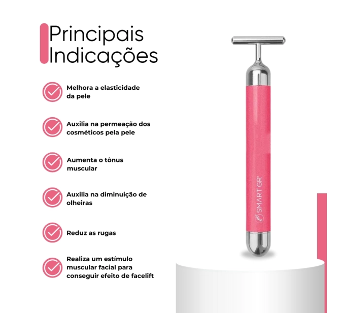 Smart Vibra - Massageador Por Vibração - Rosa - Smart GR