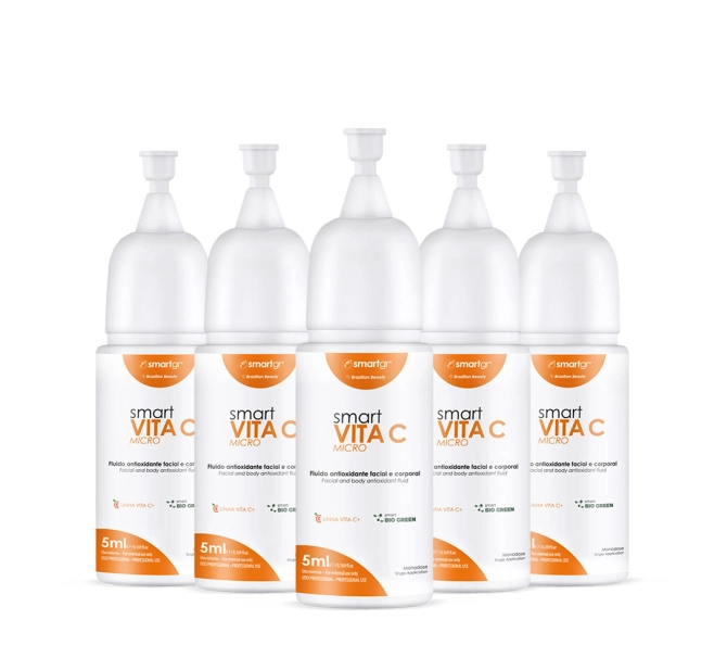 Smart Vita C Fluído Antioxidante Cutâneo Monodose 5ml - 5 Unidades - Smart GR