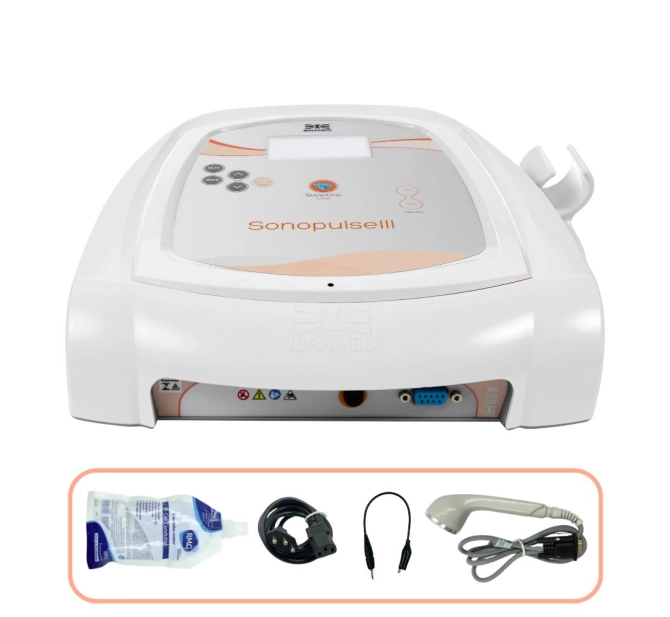 Sonopulse III - Aparelho Ultrassom 1 E 3 MHZ para Estética e Fisioterapia - IBRAMED