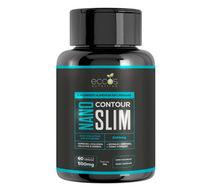 Suplemento Alimentar Nano Contour Slim 2000mg - 60 cápsulas - Eccos Cosméticos