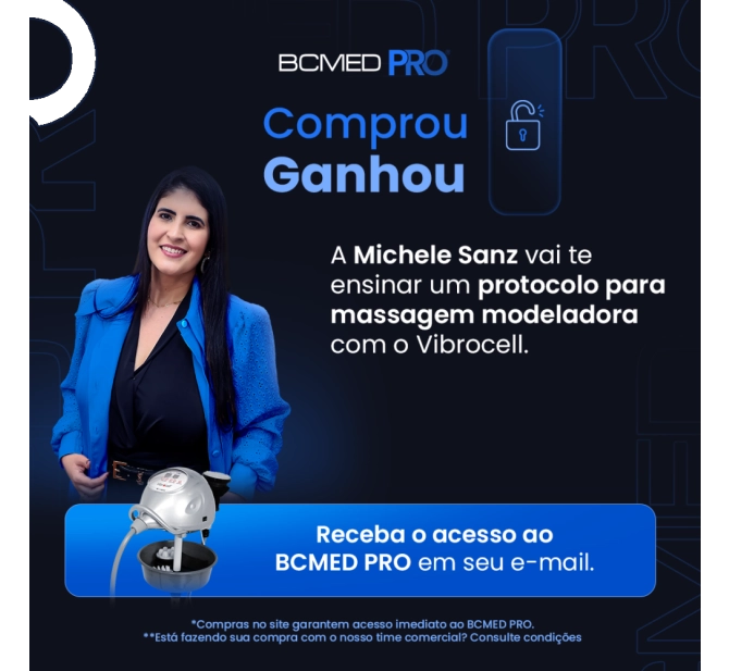 Vibrocell Estek - Equipamento de Massagem Mecânica Vibratória + 9 Ponteiras