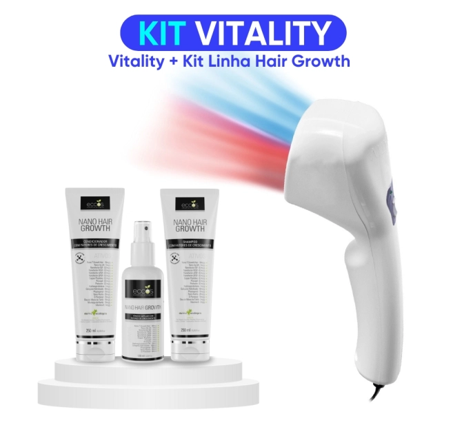Vitality Ponce Branco + Kit para Crescimento Capilar Linha Hair Growth - Ponce