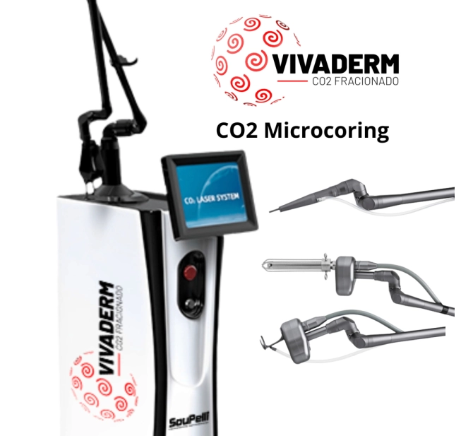 Vivaderm Microcoring - Aparelho de Laser de CO2 Fracionado - SouPelli