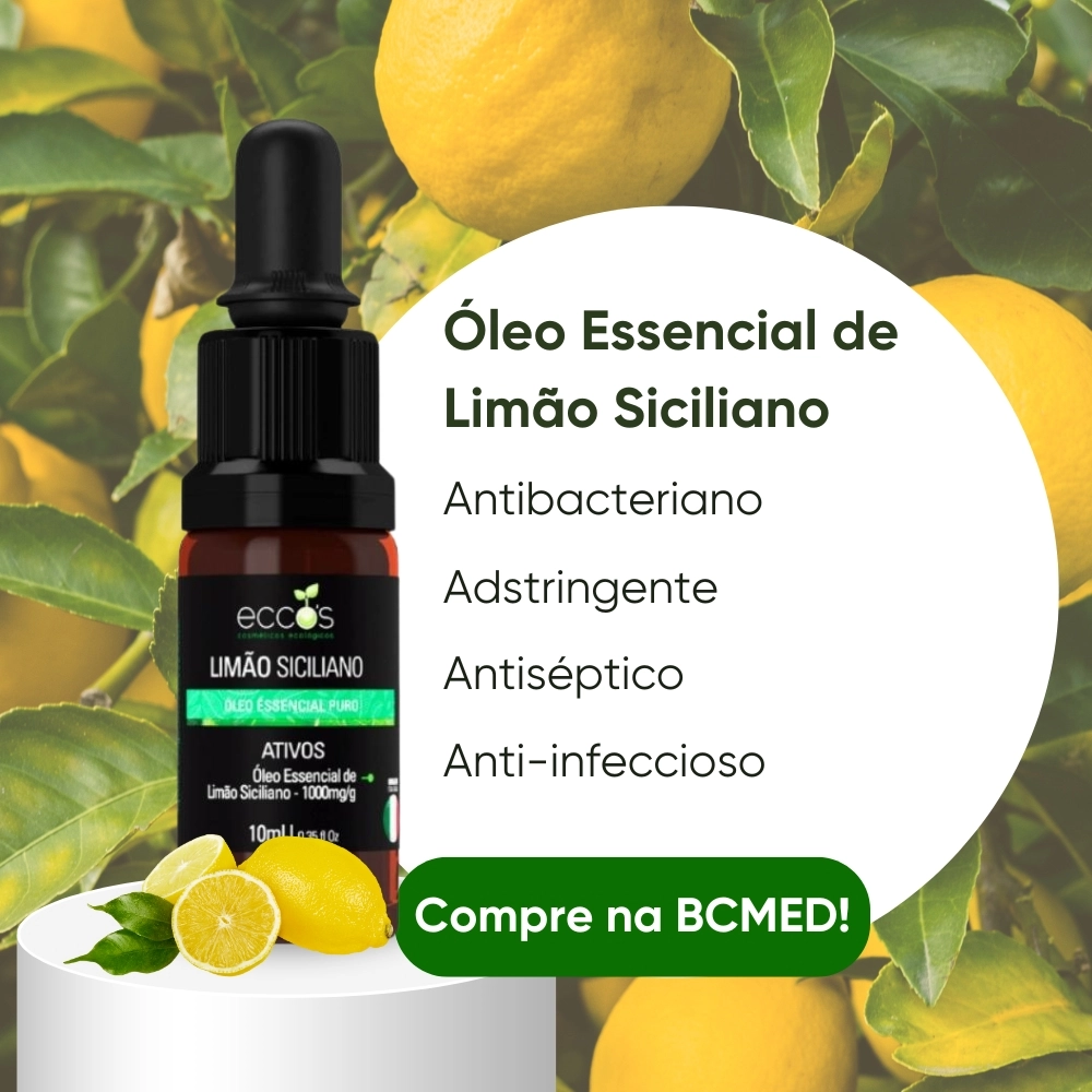 Óleo Essencial Limão Siciliano 10ml - Eccos | BCMED