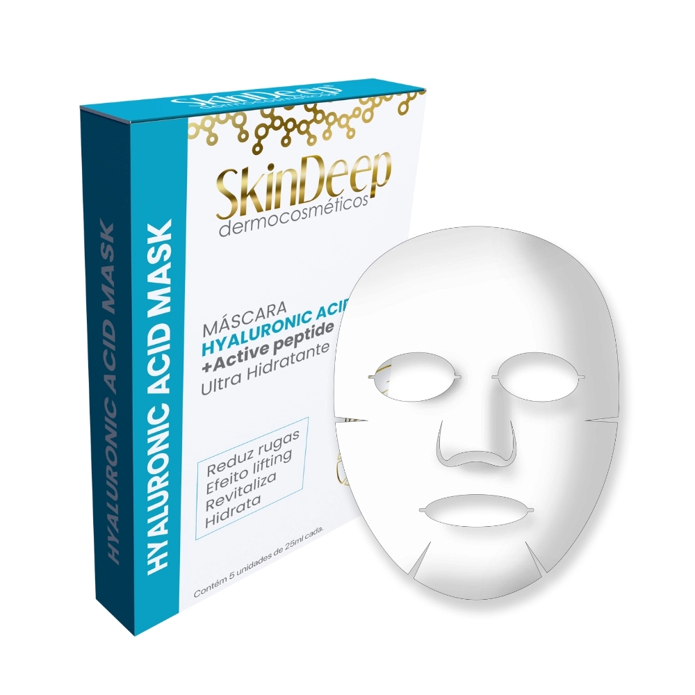 Máscara Facial Hyaluronic Acid - 5 unidades - 25 ml - SkinDeep | BCMED