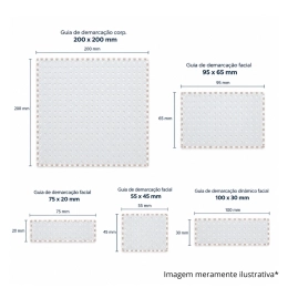 Kit de Guias de Demarcação Corporal e Facial para Ultrafocus - HTM