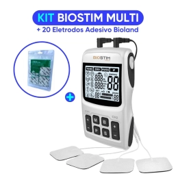 Biostim Multi + Eletrodo Adesivo 5x5 cm (20 unidades) - Bioset 