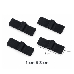  Kit com 4 Eletrodos de Silicone 1x3 cm - HTM