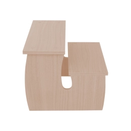 Escada 2 Degraus - Linha Creta - Salus Brasil - Ciliegio