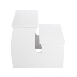 Escada 2 Degraus - Linha Creta - Salus Brasil -Branco