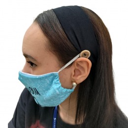Faixa De Cabelo Para Máscara De Proteção Modelo Cor Preta - BCMED