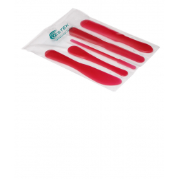 Kit 5 Espátulas para Estética - Estek - Vermelho