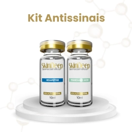 Kit Antissinais - Ativo Clareador Tranexamic Acid + Ativo Hexapeptide Redutor de Rugas - 10 ml - SkinDeep