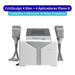 Kit Completo para Criolipólise e Ultrassom - Criusculpt Slim + 4 Placas G - HTM 