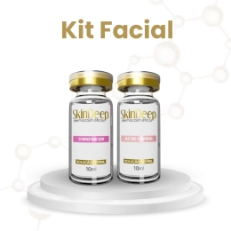  Kit Facial - Ativo Az-Oil Control p/ Controle de Oleosidade + Ativo Antioxidante Coenzyme Q10 - 10 ml - SkinDeep