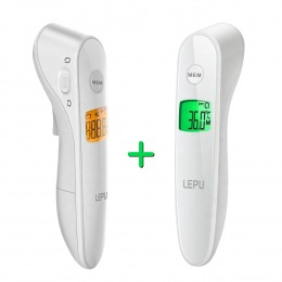 Kit Promocional - Termômetro Digital Infravermelho Lepu para Medição de Temperatura (Febre) - Geratherm 