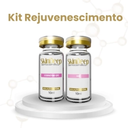 Kit Rejuvenescimento- Ativo EGF Regenerador de Células + Ativo Antioxidante Coenzyme Q10 - 10 ml - SkinDeep