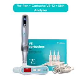 Kit - Skin Analyser Analisador de Pele + VE-12 Cartucho de 12 Agulhas - SkinUp 