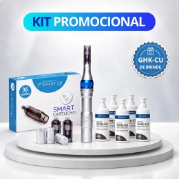 Kit Smart Pen + 2 Cartuchos de 36 Agulhas + GHK-Cu de Brinde - Smart GR