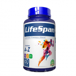 Lifespan Polivitaminico AZ - Suplemento Alimentar Vitamínico e Mineral - Aumentar Imunidade - Prevenção - Contém Vitamina C Zinco - 60 Cápsulas