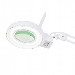 Lupa Articulada Com Fixador P/ Mesa, Zoom De 5X C/ Led - Hl 500 - Solver