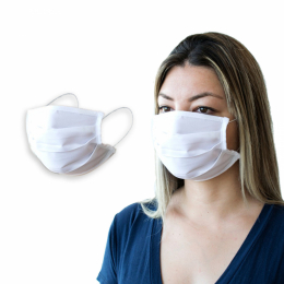  Máscara de Proteção Facial em Tecido Gabardine Lavável e Reutilizável - BCMED