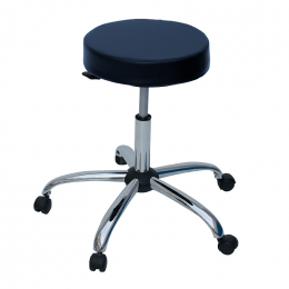 Mocho Agile Luxo Sem Encosto e Com Ajuste de Altura - BCMED - Azul Noturno
