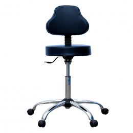 Mocho Comfort Luxo Com Encosto e Ajuste de Altura - BCMED - Azul Noturno