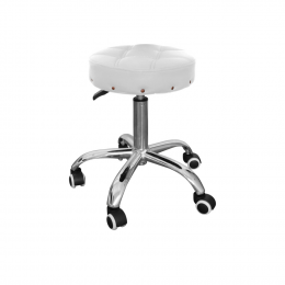 Mocho Bola Sem Encosto com Ajuste de Altura à Gás- Estek Branco