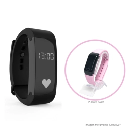 Smart Watch Massy Relógio Inteligente com Oximetro, Monitor Cardíaco, Pressão Arterial + 8 Funções - Rosa