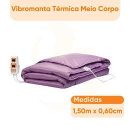 Vibromanta Térmica Automática Bivolt Meio Corpo Infravermelho com Controle Digital 1.50m x 0.6m - Bio Term