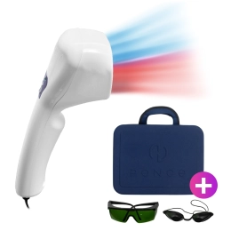 Vitality Ponce Branco - Aparelho para Fototerapia LED Azul e Vermelho + Óculos e Maleta 